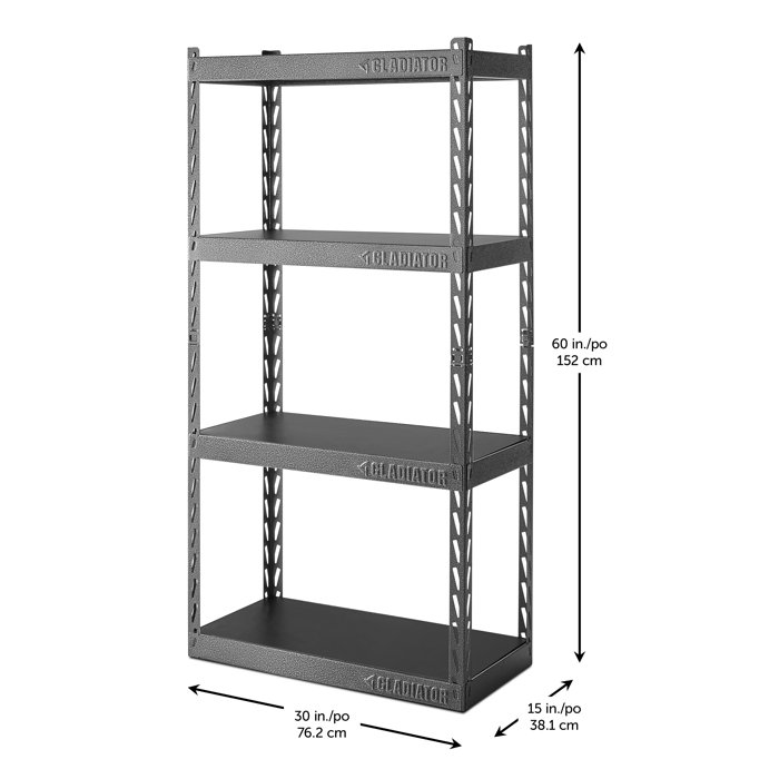 Gladiator® EZ Connect Rack 60" H x 30" W x 15" D Shelving Unit & Reviews Wayfair
